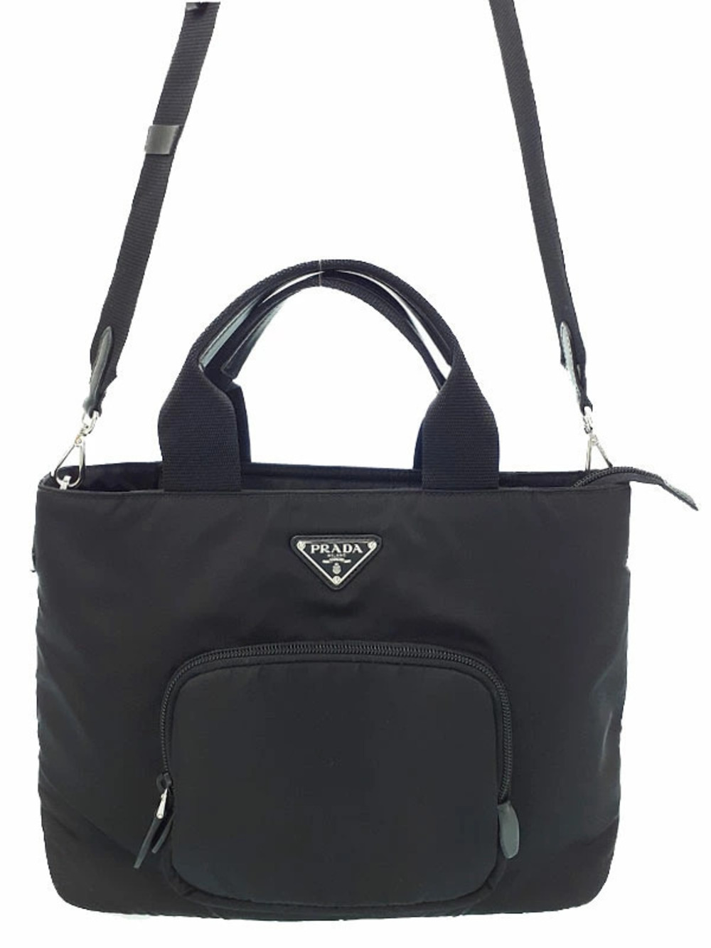 Prada Re Handbag Black Tessuto